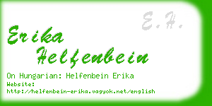 erika helfenbein business card